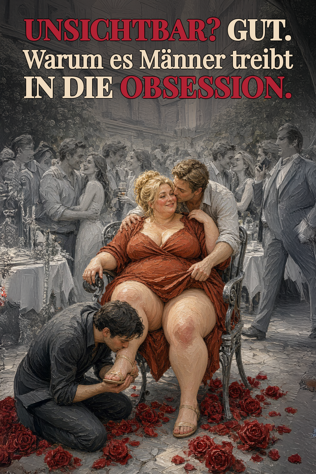 INVISIBLE? GOOD. Why it drives men INTO OBSESSION cover, Deutsch